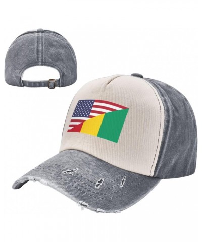 America Guinea Friendship Flag Baseball Cap Adult Adjustable Casual Duck Tongue Hat Golf Caps Trucker Hats Gray $14.36 Baseba...