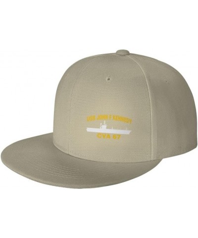 USS John F Kennedy CVA 67 Flag-Denim Hats Cowboy Knit hat Baseball Caps Fisherman's hat Natural $14.61 Baseball Caps