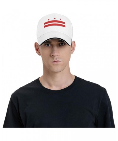 Patriotic State Flag of Washington D.C. Unisex Baseball Cap Fits Men Women Adjustable Dad Hat Sandwich Bill Cap White $14.37 ...