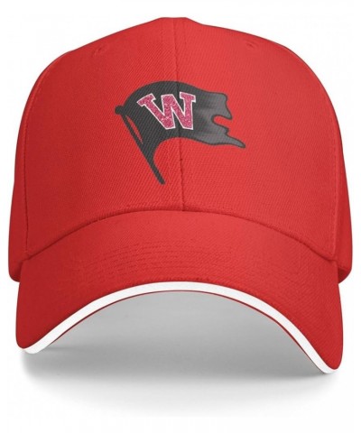 Whitworth A University Logo Unisex Classic Hat Adjustable Fashion Casquette for Men Women Red $8.42 Baseball Caps