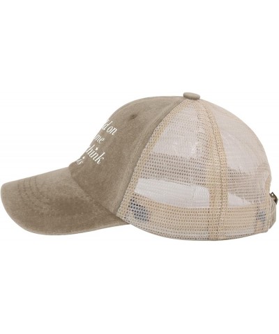 Hat for Men Retro Country Hats Men AllBlack Ball Cap Retro Unique Gifts for Bakers Pigment Khaki $12.74 Baseball Caps