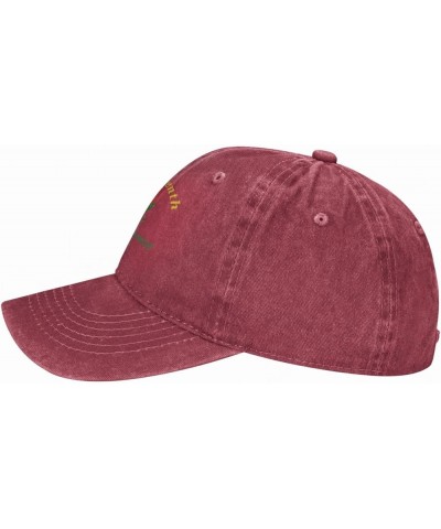 Baseball Hats for Men 1865 Juneteenth Tennis Hats Trendy Juneteenth is My Independence Days Beach Baseball Hat Red $9.75 Base...