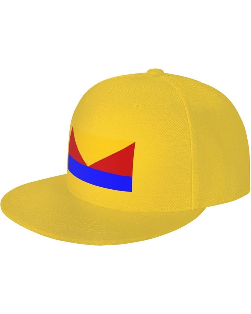 Flag of Vidalia, Louisiana Baseball Cap for Men Women Snapback Hat Trucker Flat Bill Caps Sun Hat Yellow $12.72 Baseball Caps