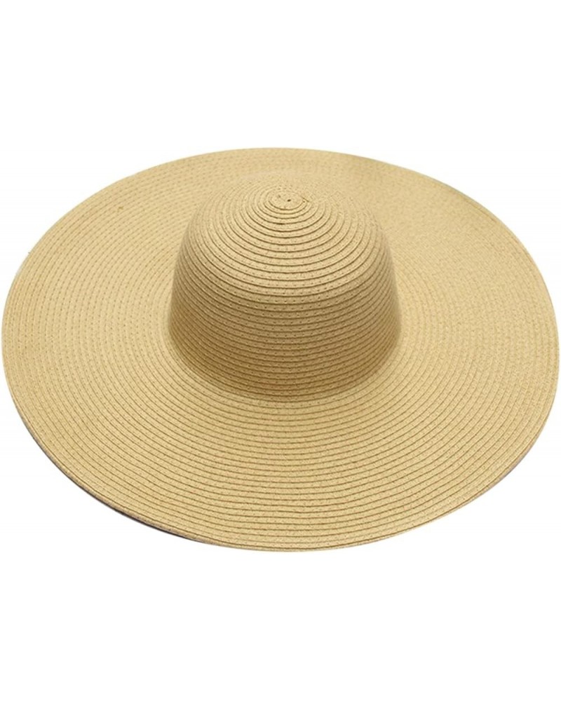 Sun Hats for Women Foldable Wide Birm Boonie Hat Adjustable Fishing Hiking Hat Gifts Birthday Easter Beige $6.09 Sun Hats