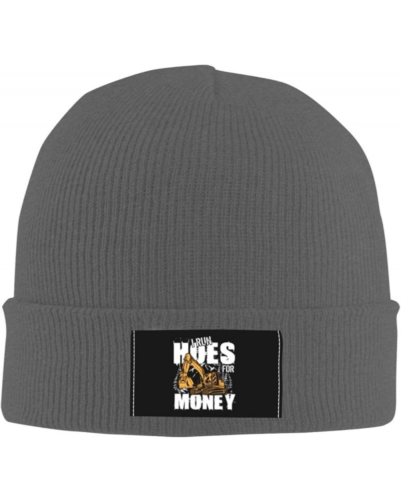 Beanie I Run Hoes for Money Beanie Hat Women Skull Cap Men Slouchy Hat Knitted Hat Hedging Head Hat Knit Hat Black Deep Heath...