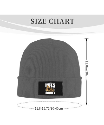 Beanie I Run Hoes for Money Beanie Hat Women Skull Cap Men Slouchy Hat Knitted Hat Hedging Head Hat Knit Hat Black Deep Heath...