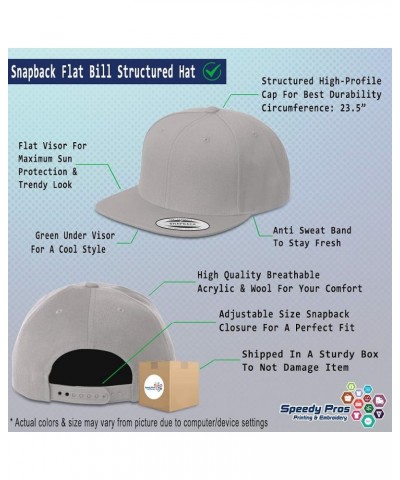 Snapback Hats for Men & Women Spittlebug Insects Acrylic Flat Bill Baseball Cap Silver Design Only $17.59 Baseball Caps