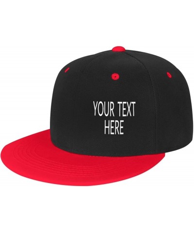 Custom Caps,Custom Logo Caps Your Custom Here,Custom Hat Design Your Own Classic Mens Womens Personalized Baseball Cap Red-1 ...