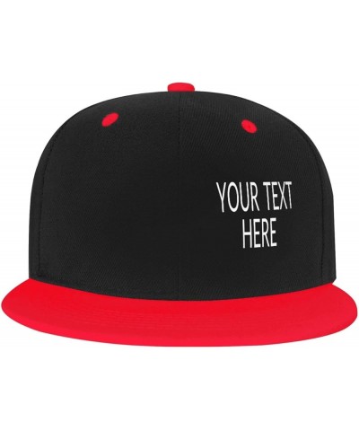 Custom Caps,Custom Logo Caps Your Custom Here,Custom Hat Design Your Own Classic Mens Womens Personalized Baseball Cap Red-1 ...