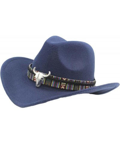 Fedora Hats for Men Ethnic Style Western Cowboy Hat Women's Wool Jazz Woolen Cloth Outdoor for Summer Winter Coffee $23.54 Fe...