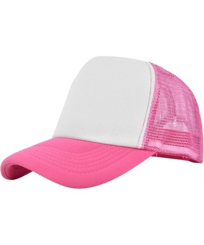 Womens and Mens Baseball Cap Sparkling Trucker Ponytail-Visor Hats for Traveling Hiking Outdoor Activities J2-hot Pink $8.54 ...