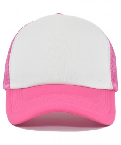 Womens and Mens Baseball Cap Sparkling Trucker Ponytail-Visor Hats for Traveling Hiking Outdoor Activities J2-hot Pink $8.54 ...