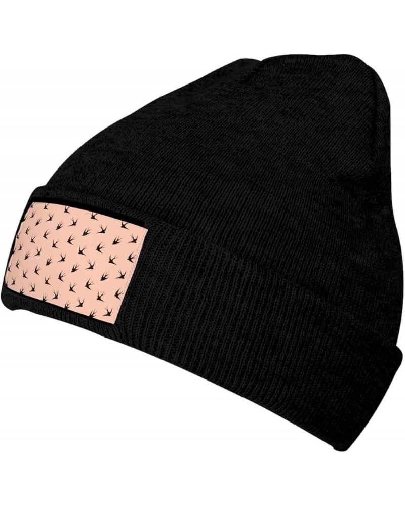 Multifunction Cartoon Bird Print Knitted Hat Gifts Outdoor Daily Unisexn Beanie Soft Warm,Elastic Black $10.78 Skullies & Bea...