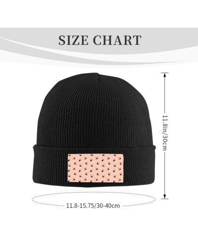 Multifunction Cartoon Bird Print Knitted Hat Gifts Outdoor Daily Unisexn Beanie Soft Warm,Elastic Black $10.78 Skullies & Bea...