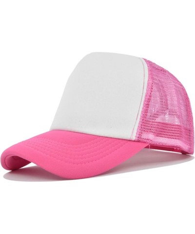 Womens and Mens Baseball Cap Sparkling Trucker Ponytail-Visor Hats for Traveling Hiking Outdoor Activities J2-hot Pink $8.54 ...