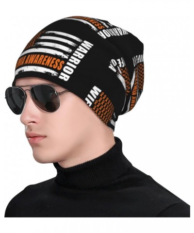 Wife of A Warrior Leukemia Support Squad Chic Knit Beanies: Cozy Skull Caps for Winter Warmth at Home & Outdoors!31 Black $10...