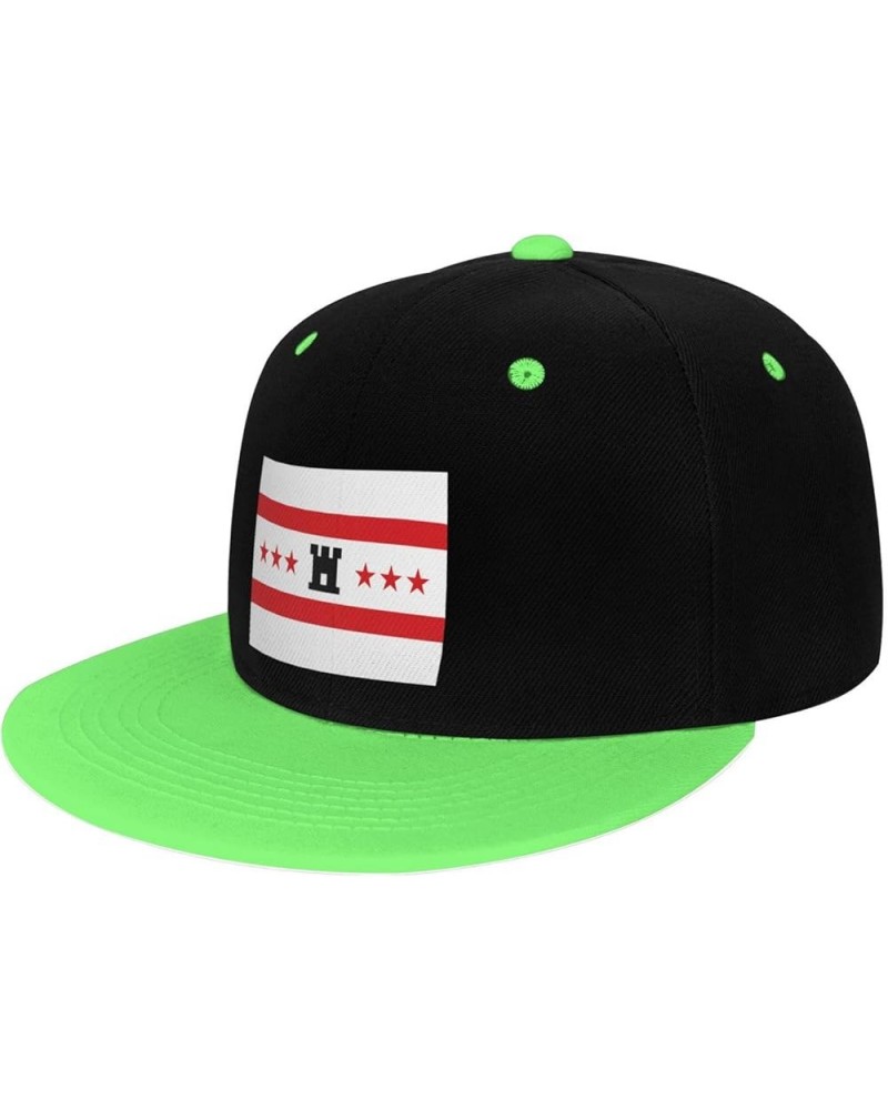 Flag of Drenthe Snapback Hat for Men Women Baseball Cap Trucker Flat Bill Hats Dad Caps Green $10.91 Baseball Caps