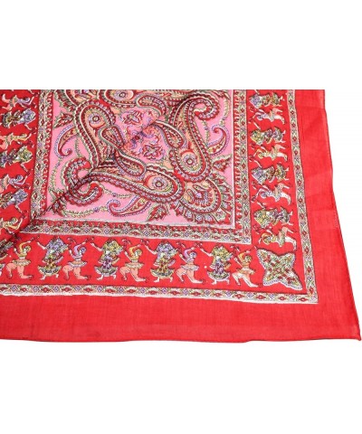 Sheer Cotton Scarf Red Dancers $12.48 Scarves