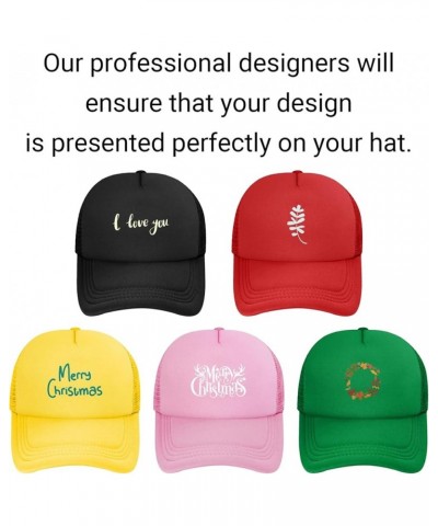 Custom Hats for Men Design Your Own Text Photo Logo Personalized Hats Yellow $7.22 Baseball Caps