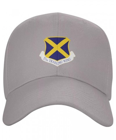 37th Training Wing Baseball Cap for Men Women Dad Hat Classic Adjustable Golf Hats Gray $13.41 Baseball Caps