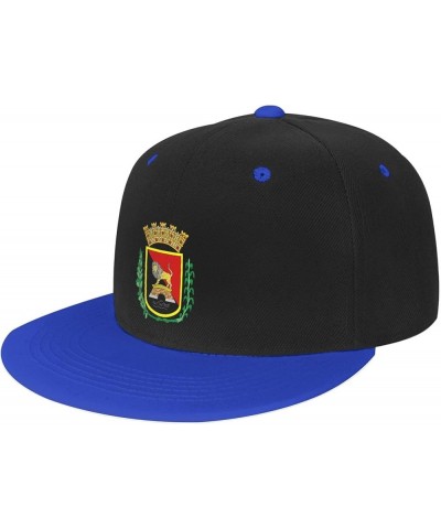 Escudo De Ponce, Puerto Rico Baseball Cap for Men Women Snapback Hat Adjustable Flat Bill Hats Blue $13.84 Baseball Caps