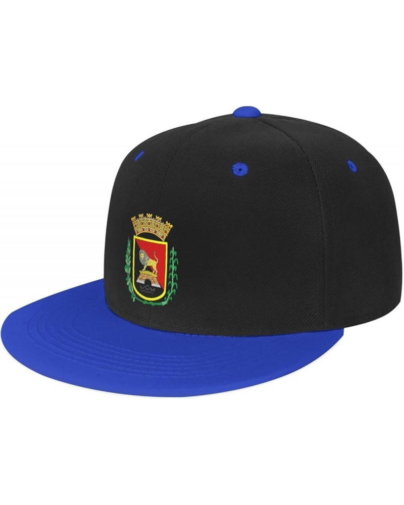 Escudo De Ponce, Puerto Rico Baseball Cap for Men Women Snapback Hat Adjustable Flat Bill Hats Blue $13.84 Baseball Caps