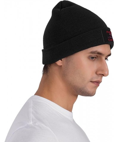 Aaron Music Carter Knit Hat Cap Beanie Warm Knitted Woolen Hats Fashionable Adults Stretch Black Black $11.64 Skullies & Beanies