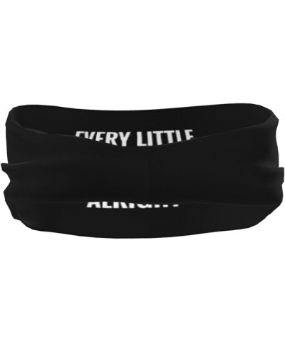 Every Little Thing Gonna Be Alright Funny Hairband Non Slip Sweatband Summer Sport Headbands for Men Women Black One Size $10...