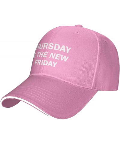 Thursday is The New Friday Hat Men Baseball Caps Adjustable Cap Pink $10.29 Baseball Caps