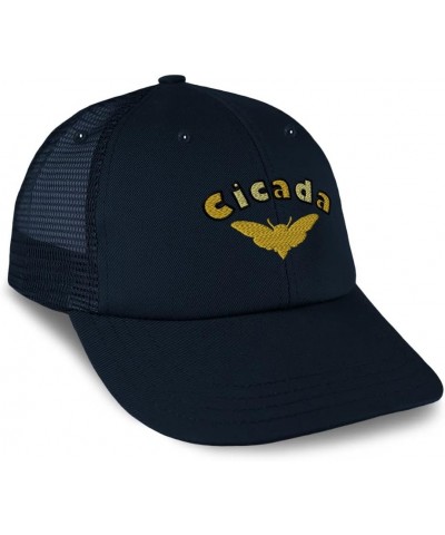 Custom Custom Trucker Hat Baseball Cap Cicada Insects Nature Cotton Biology Dad Hats for Men & Women Navy Design Only $14.40 ...