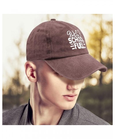 Cowboy hat Men Fuel beforee School Fuel snap Back hat Men Cute hat Gifts for Grandpa Cool Cap Wine Red $12.17 Cowboy Hats