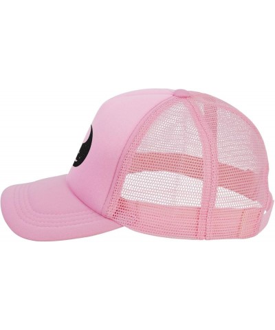 Sun and Moon Yin Yang Adjustable Trucker Hat Vintage Baseball Cap for Men Women Pink $11.26 Baseball Caps