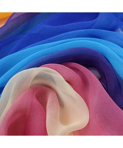 Gradation Color Silk Scarf Women Georgette Shawl Lady Thin Beach Towel Wraps Female Simulation Silk Scarves 3 160 CM 160 CM 9...