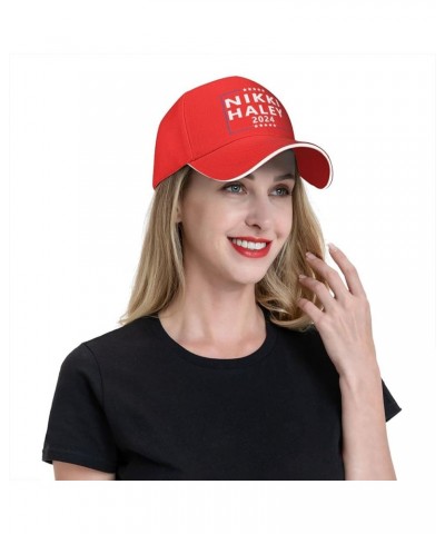 Nikki Haley for President 2024 Election Baseball Cap Men Trucker Hat Gift Women Sun Hat Dad Cap Ponytail Hat Black Red $9.95 ...