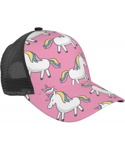 Unicorns Curved Brim Mesh Baseball Cap Casual Sun Hat All Seasons for Unisex Unicorns 97 $8.31 Baseball Caps