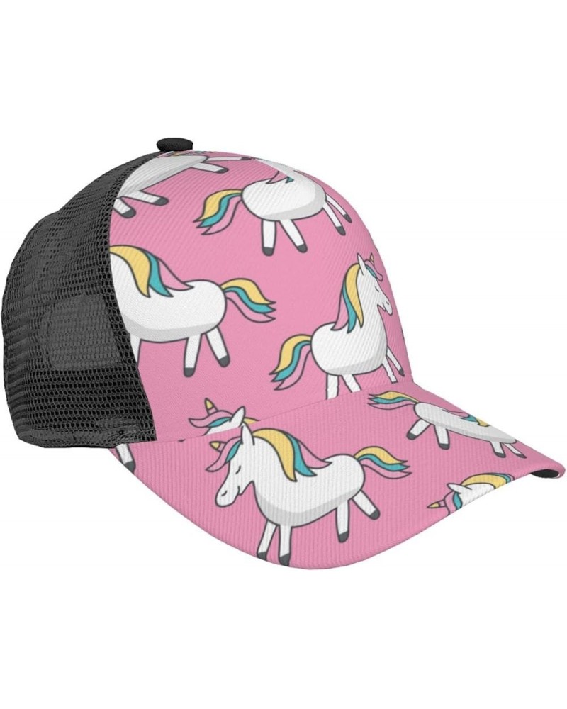 Unicorns Curved Brim Mesh Baseball Cap Casual Sun Hat All Seasons for Unisex Unicorns 97 $8.31 Baseball Caps