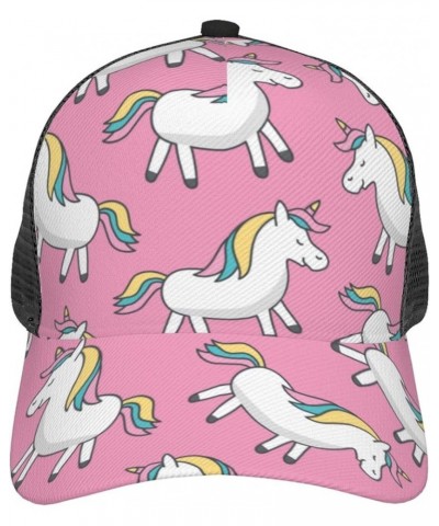 Unicorns Curved Brim Mesh Baseball Cap Casual Sun Hat All Seasons for Unisex Unicorns 97 $8.31 Baseball Caps