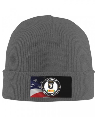 101st Airborne Division Vietnam Veteran Cozy Knitted Beanie Hat - Stylish Winter Headwear Acrylic Ideal for All Ages Deep Hea...