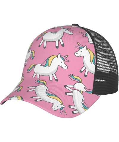 Unicorns Curved Brim Mesh Baseball Cap Casual Sun Hat All Seasons for Unisex Unicorns 97 $8.31 Baseball Caps