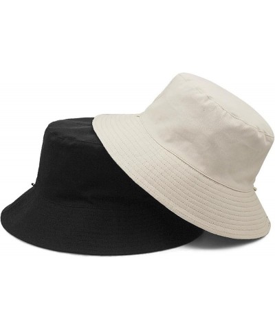 Oversize Bucket Hat XXL Sun Hat Big Heads Adjustable Sunhat Plus 23.6 inches-25.5inches (60-65 cm) Black - Beige White $10.99...