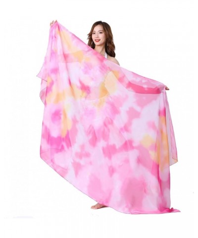 250x120cm Belly Dance Scarf Hand Scarf Hand Thrown Gauze Gradient Tie-dye Scarf Veils 10 $23.31 Scarves