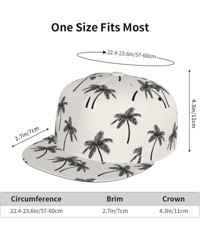 Palm Trees Baseball Cap, Flat Brim Trucker Hat, Buckle Adjustable Palm Trees29 $10.19 Baseball Caps