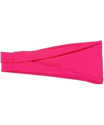 Headband Women's Solid Color Anti Slip Soft Headband, Headband, Exercise Sports Headband Black Headband Rose red $12.48 Cold ...