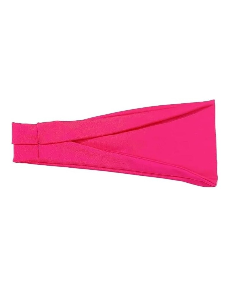 Headband Women's Solid Color Anti Slip Soft Headband, Headband, Exercise Sports Headband Black Headband Rose red $12.48 Cold ...