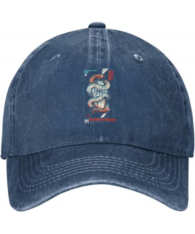 Memphis Music May and Fire Baseball Cap Denim Hat Outdoor Adjustable Classic Unisex Washed Cotton Soft Cap Black Navy Blue $1...