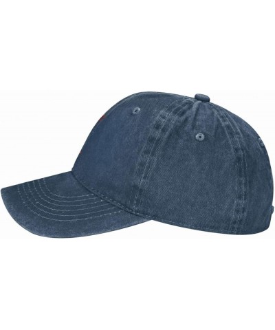 Memphis Music May and Fire Baseball Cap Denim Hat Outdoor Adjustable Classic Unisex Washed Cotton Soft Cap Black Navy Blue $1...