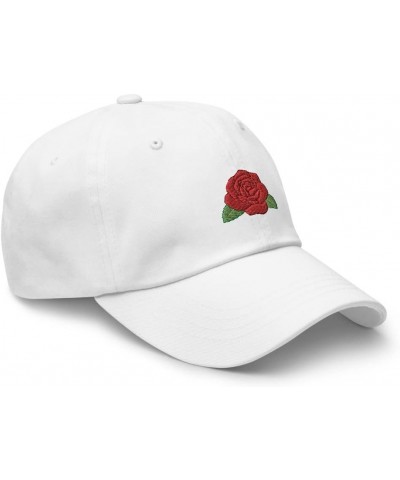 Rose hat, Embroidered Unisex Baseball hat, June Birth Flower hat, June Birth Flower Gift. White $21.54 Baseball Caps