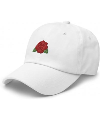 Rose hat, Embroidered Unisex Baseball hat, June Birth Flower hat, June Birth Flower Gift. White $21.54 Baseball Caps