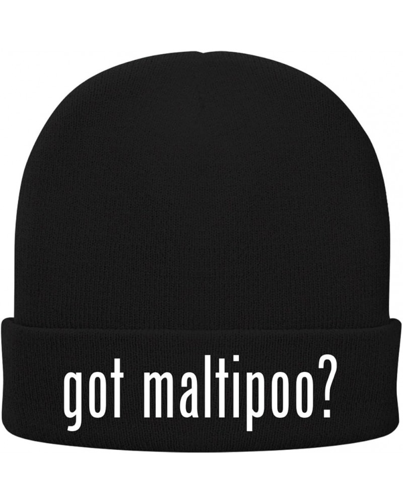 got Maltipoo? - Soft Adult Beanie Cap Black $17.83 Skullies & Beanies