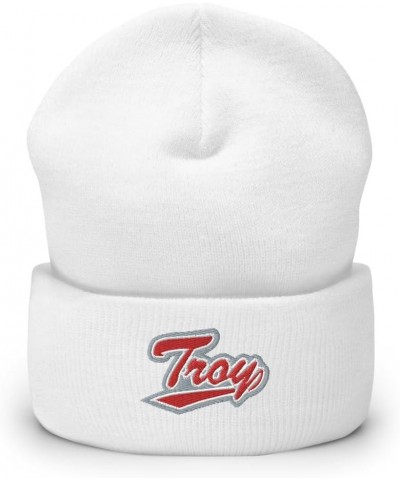 Troy University Beanie: Premium Quality Soft Turbo Acrylic Campus Wear for Pride & Warmth, Winter Hat White Design 7 $23.39 S...